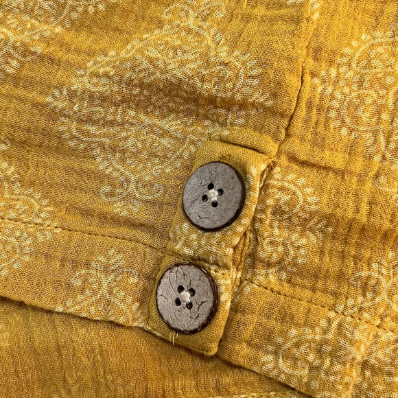 Pure Jill Gold Kimono Style Blouse. Size Medium. Like New. Beautiful! - Picture 7 of 9